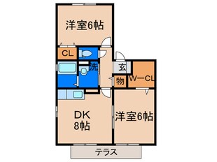 パインテ－ルⅡの物件間取画像